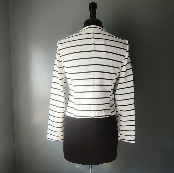 *NWT* Bagatelle Striped Asymmetrical Zip Jacket - Picture 5 of 6